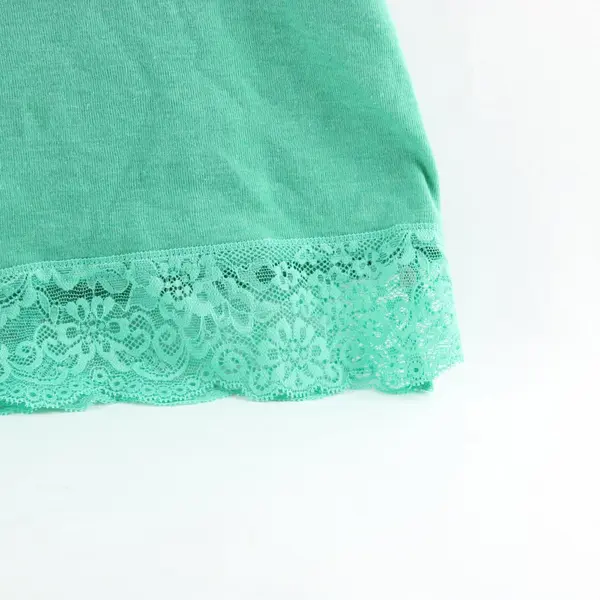 Mossimo Lace Trim Mint Green Tank Top Women's Large
