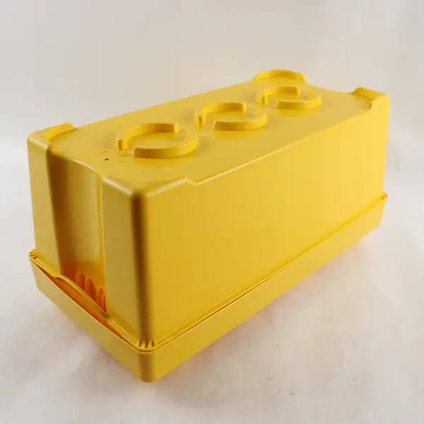 LEGO Storage Brick Case 8 Stud Large Yellow Plastic Bin Box - EMPTY