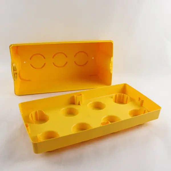 LEGO Storage Brick Case 8 Stud Large Yellow Plastic Bin Box - EMPTY