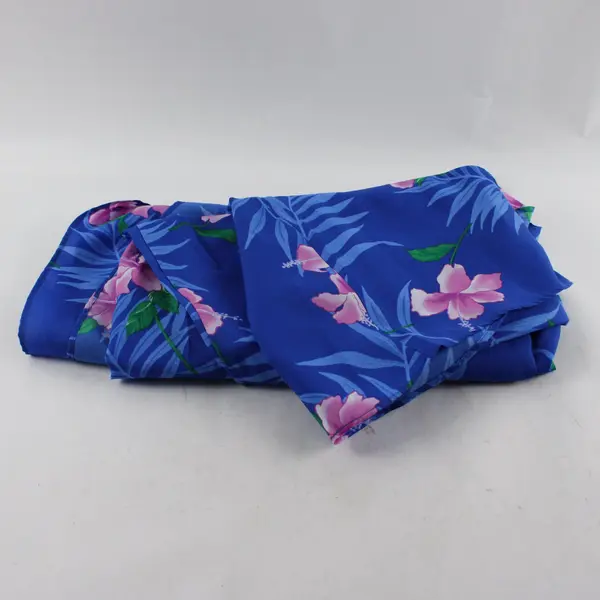 Andrade Women's One Size Blue Floral Wrap Cover Up Polyester Resort Wear #4002
