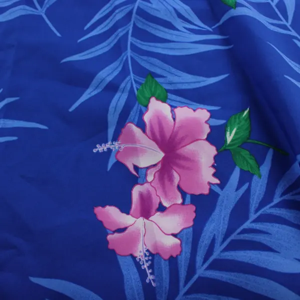 Andrade Women's One Size Blue Floral Wrap Cover Up Polyester Resort Wear #4002
