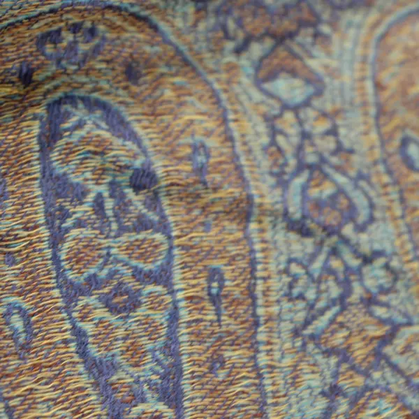Blue and Green Paisley Fringe Pashmina Scarf Shawl 28"x68"
