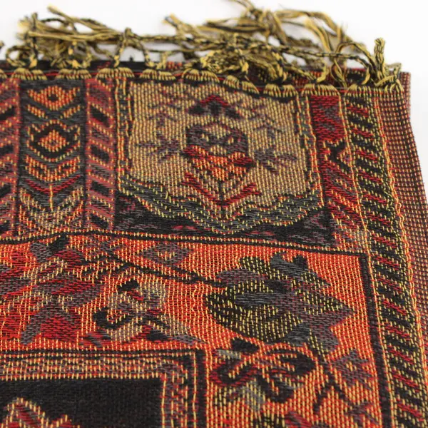 Autumnal Floral Fringe Boho Scarf Wrap 27"x63"