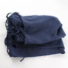 F.C. Navy Blue Paisley Fringe Scarf Shawl 27"x67"