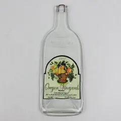 1997 Oregon Vineyards Merlot Wine Bottle Cheese Serving Board Tray 12.0"x4.4"
