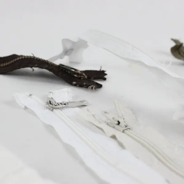YKK Lot of 17 Assorted Zippers White Beige Brown Black Olive Green