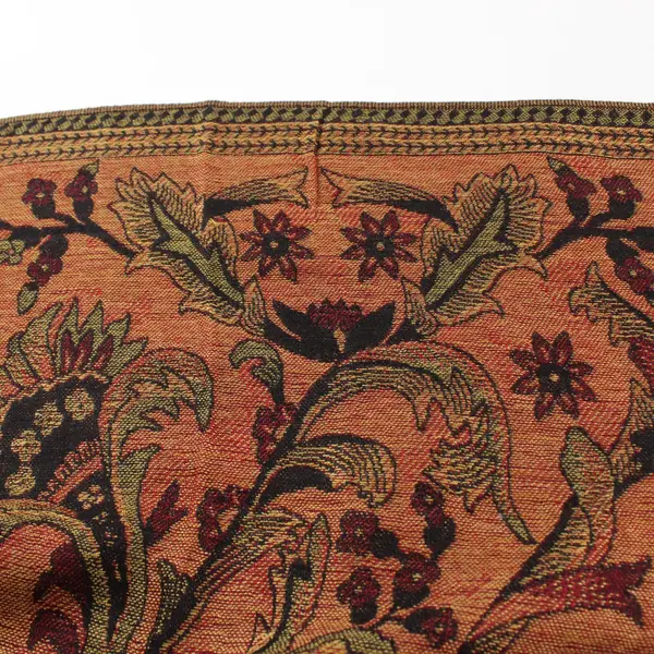 Autumnal Paisley Floral Pashmina Silk Blend Fringe Scarf Wrap 28"x75"