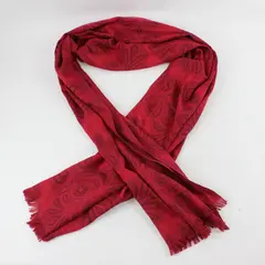 Maroon Red Fringe Scarf Wrap 28"x70"