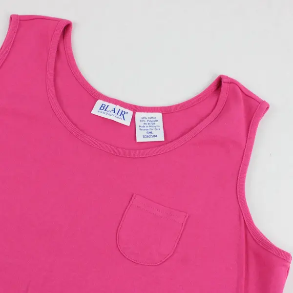 Vtg Blair Women's S Pink Sleeveless Maxi T-Shirt Dress