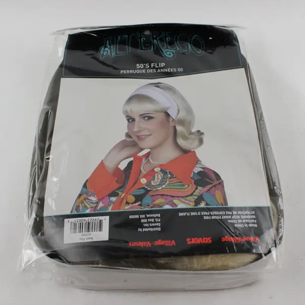 Alterego 50s Flip Blonde Wig Halloween Costume Accessory