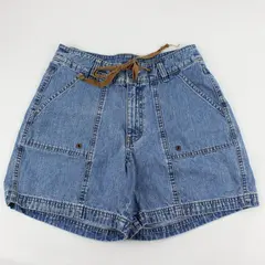 Vintage 90s Riders by Lee Women's 10M Medium Wash Drawstring Waist Denim Shorts