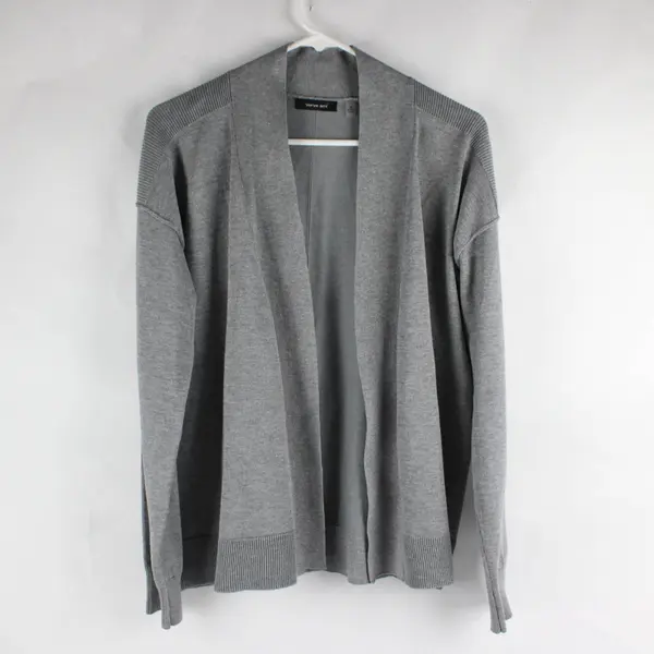 Verve Ami Gray Open-Front Cardigan Women's Medium