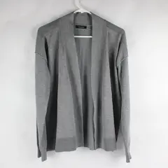 Verve Ami Gray Open-Front Cardigan Women's Medium