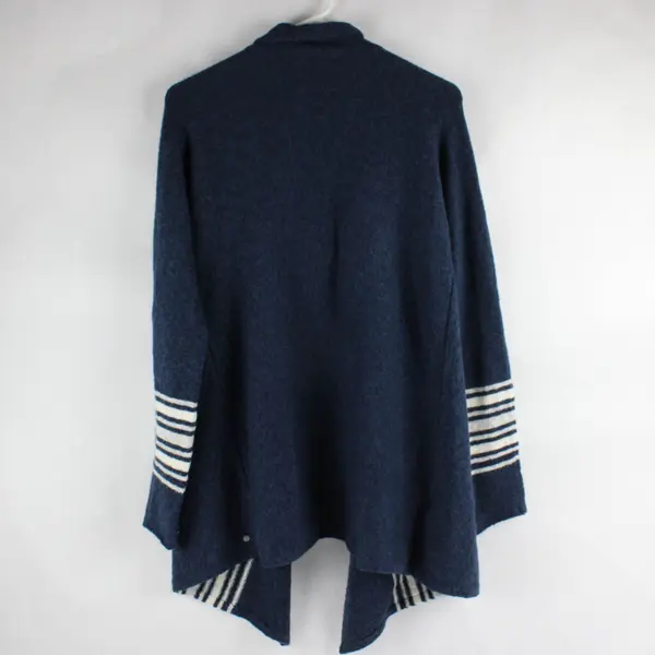 Eddie Bauer Sleepwear Blue White Striped Open Front Cardigan Women's XS