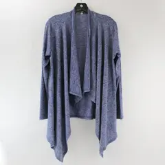 Daisy Fuentes Blue Long-Sleeved Open-Front Cardigan Women's Medium