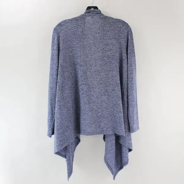 Daisy Fuentes Blue Long-Sleeved Open-Front Cardigan Women's Medium