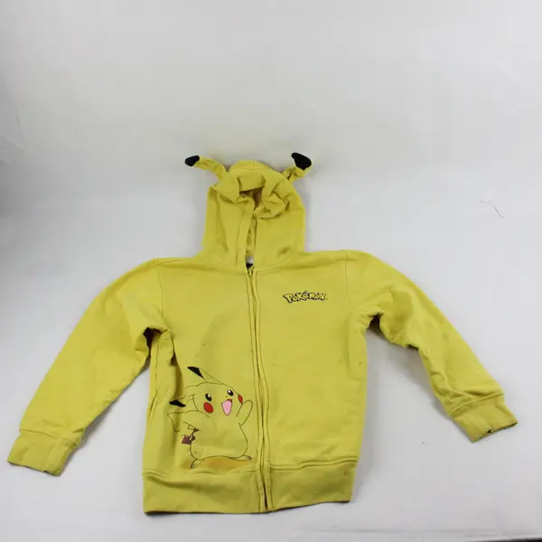 Kids Pokemon Pikachu Hoodie Boy Girl Fleeced Sweater Jacket Size M