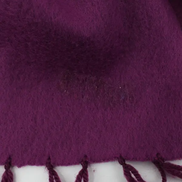 Fuchsia Purple Fringe Felt Scarf 9.5"x46"