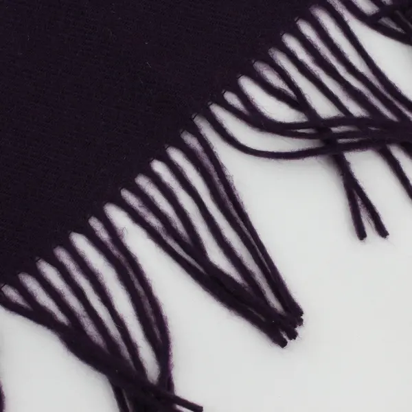 Eggplant Purple Fringe Acrylic Scarf 12"x58"