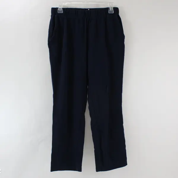 Lands' End Small 6-8 Navy Blue Pull On Pants 100% Cotton 