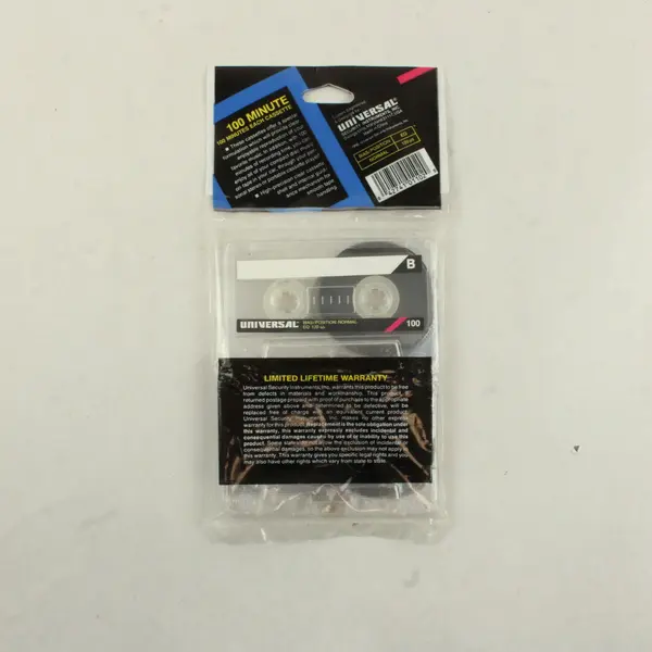 Universal A-1102 Blank Audio Cassette Tape 2 Pack 100 Min New