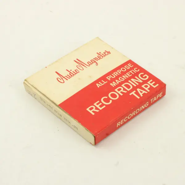 Lot of 2 Audio Magnetics 600' Magnetic Recording Tapes 3 1/4" Reel