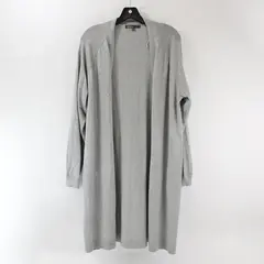 89th & Madison Light Gray Knit Duster Women's Large