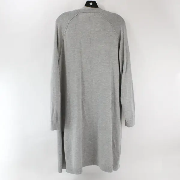 89th & Madison Light Gray Knit Duster Women's Large
