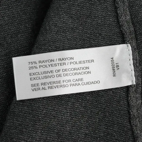 Carolyn Taylor Bedazzled Gray Open-Front Cardigan Women's Small