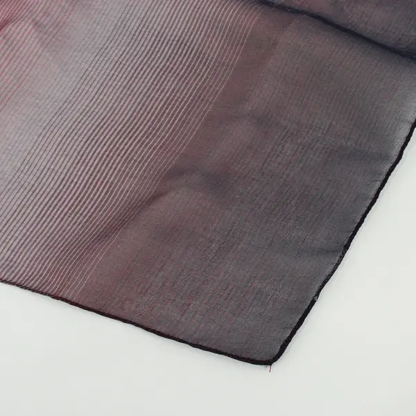 Sheer Shimmery Burgundy Red Black Gray Scarf 15x65