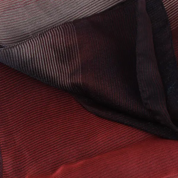 Sheer Shimmery Burgundy Red Black Gray Scarf 15x65
