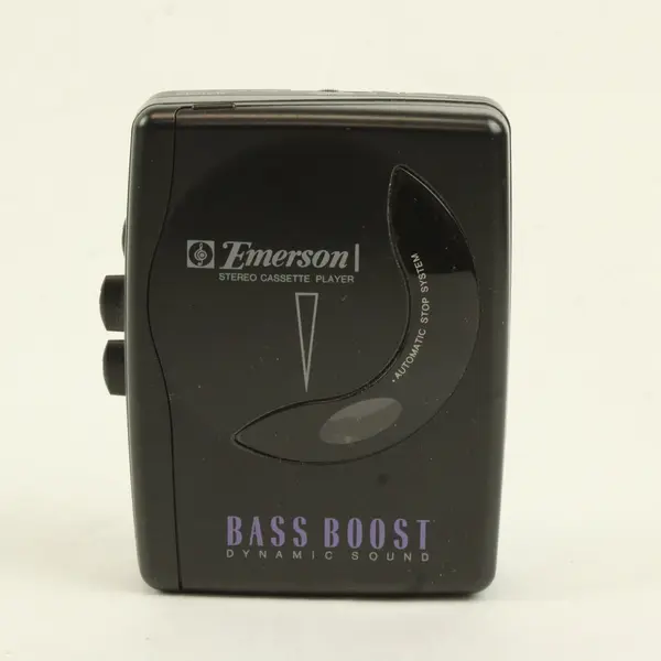 Vintage Emerson Portable Stereo Cassette Player Bass Boost AC2123CS