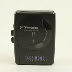 Vintage Emerson Portable Stereo Cassette Player Bass Boost AC2123CS