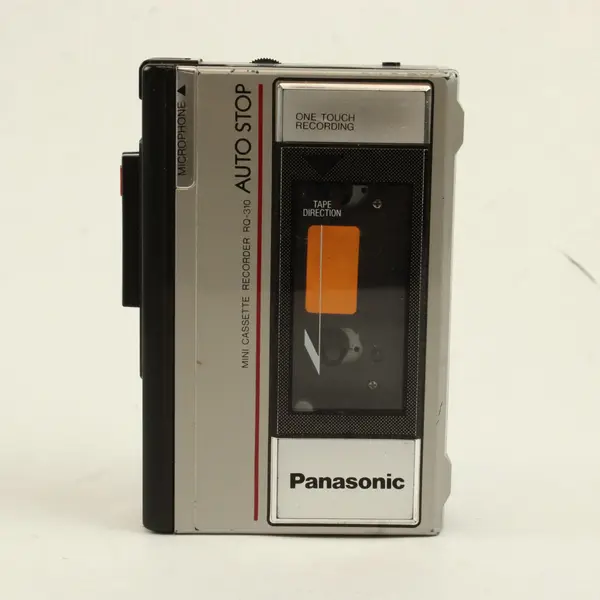 Panasonic RQ-310 Mini Cassette Recorder Tested Missing Battery Cover