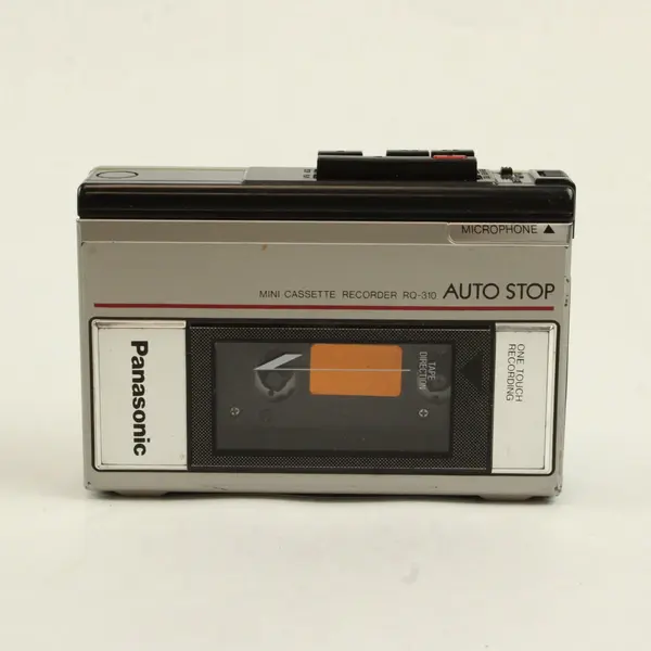 Panasonic RQ-310 Mini Cassette Recorder Tested Missing Battery Cover