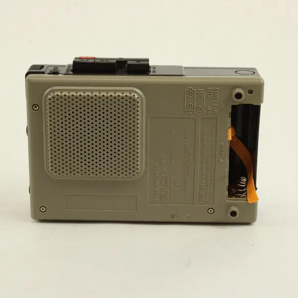 Panasonic RQ-310 Mini Cassette Recorder Tested Missing Battery Cover