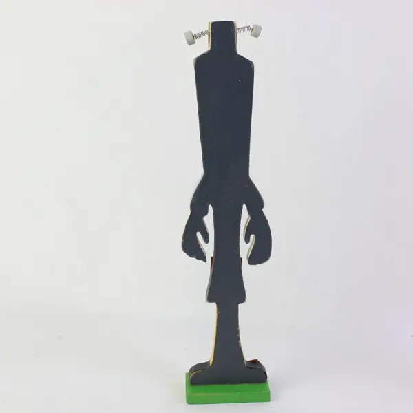 Lot of 2 Pacific Rim Wooden Halloween Figurines Frankenstein Ghost Boo