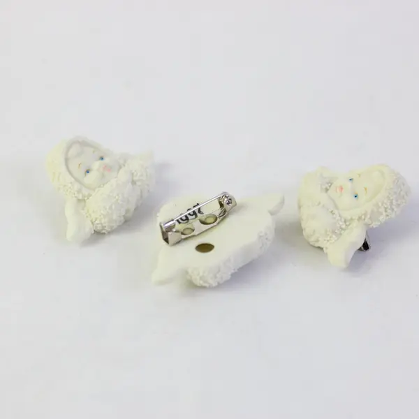 Lot of 3 Department 56 Snowbabies 1997 Friendship Pins Collectible
