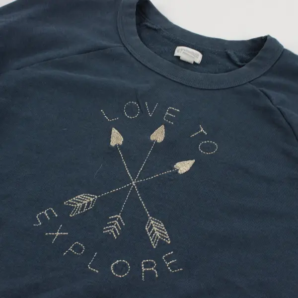 Gymboree Girls Blue Love To Explore Sweatshirt L 10-12