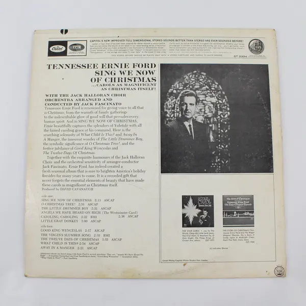 Tennessee Ernie Ford Sing We Now of Christmas 12" Vinyl Record