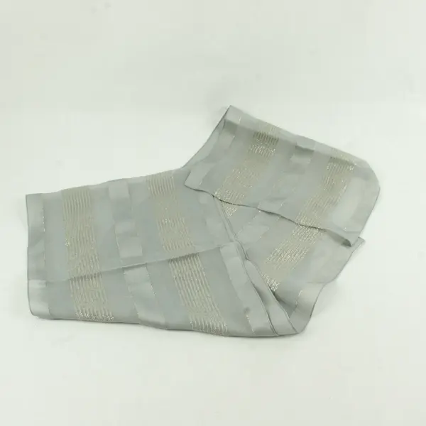 Betmar Sheer Sparkly Gray Striped Scarf Style 807 10.5x60