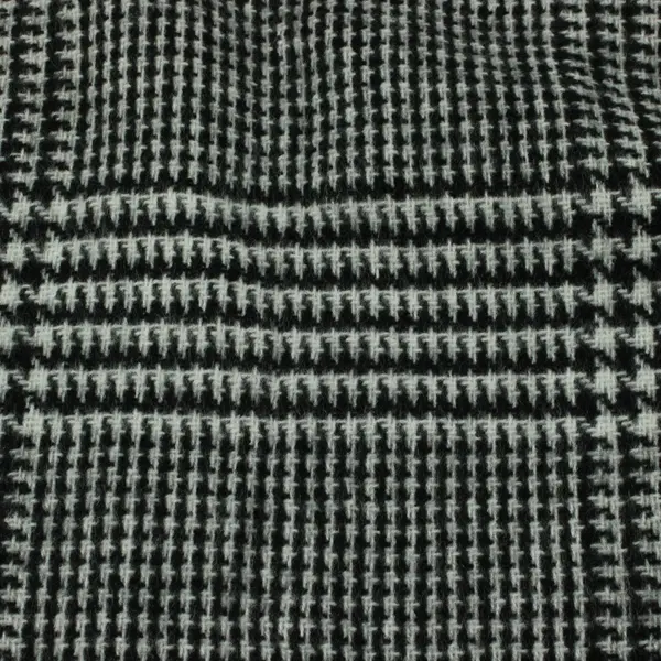 Lucky Belle Gray Buffalo Check Poncho Cape One Size