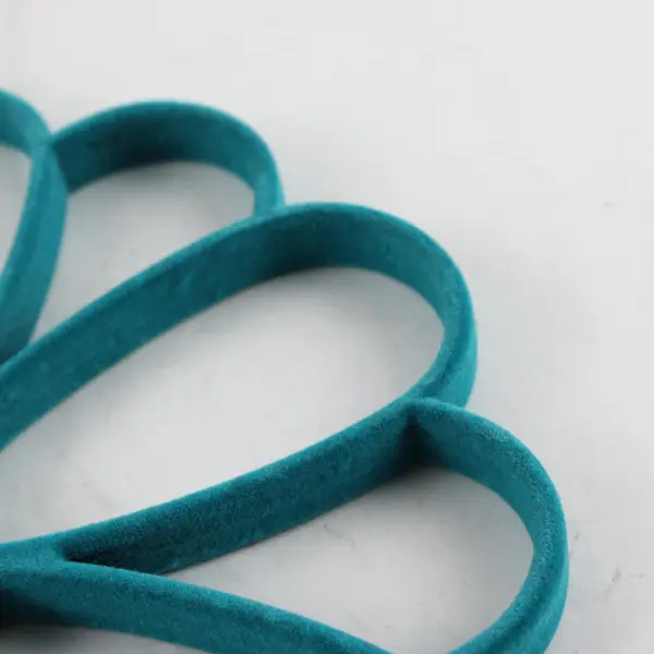 Teal Velvet Flower Scarf Hanger 10in Hanging Hook