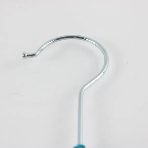 Teal Velvet Flower Scarf Hanger 10in Hanging Hook