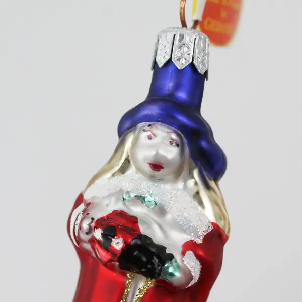 Lot of 3 VTG Gedania Hand-Blown Glass Wise Men Ornaments 3" Taron Collection 
