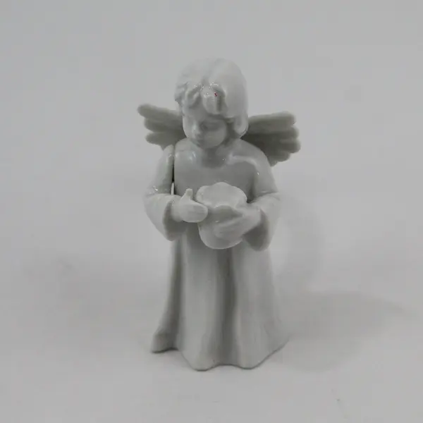 Lot of 3 VTG 1990 Reco White Ceramic Christmas Angel Napkin Rings