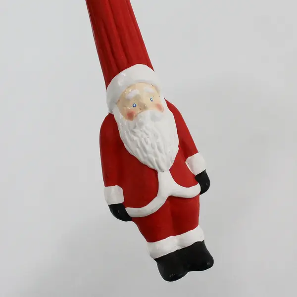 Vintage Department 56 Pencil Santa Ornament 7.5"