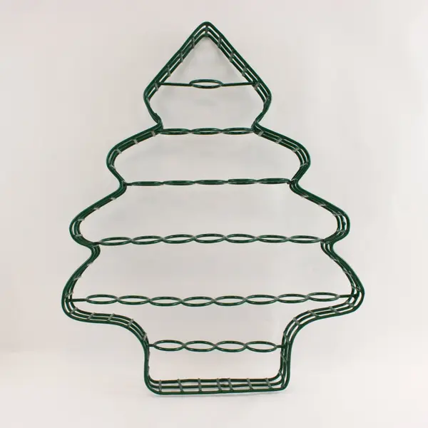 Green Christmas Tree Holiday Display Rack 18"