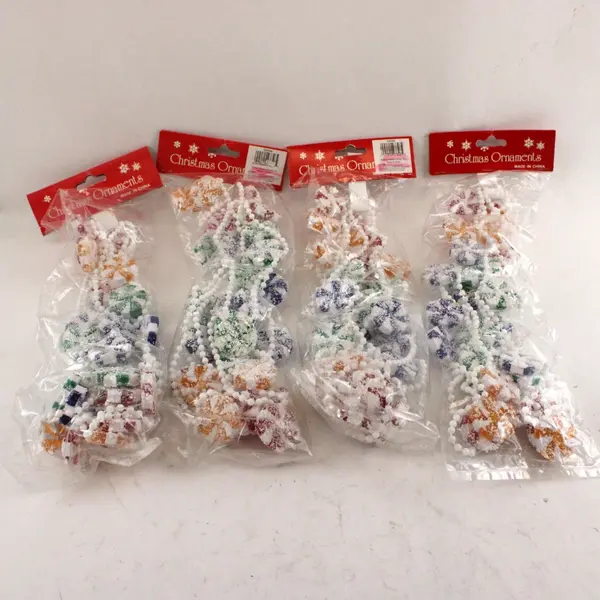 Lot of 4 VTG Enesco Candy Christmas Tree Garlands 2001