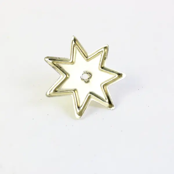 Lot of 43 Vintage Gold-Tone 8 Point Star Candle Holders Christmas Tree